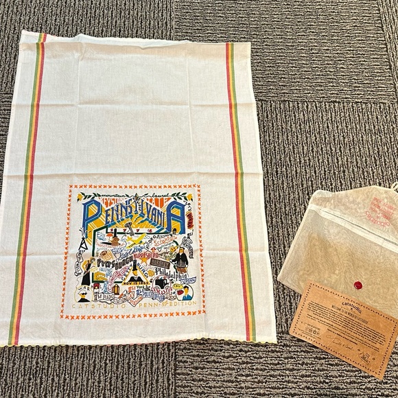 Catstudio Embroidered & Silkscreened Pennsylvania Dish Towel -- New - Picture 4 of 7